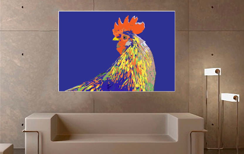 cockrel on concrete crop